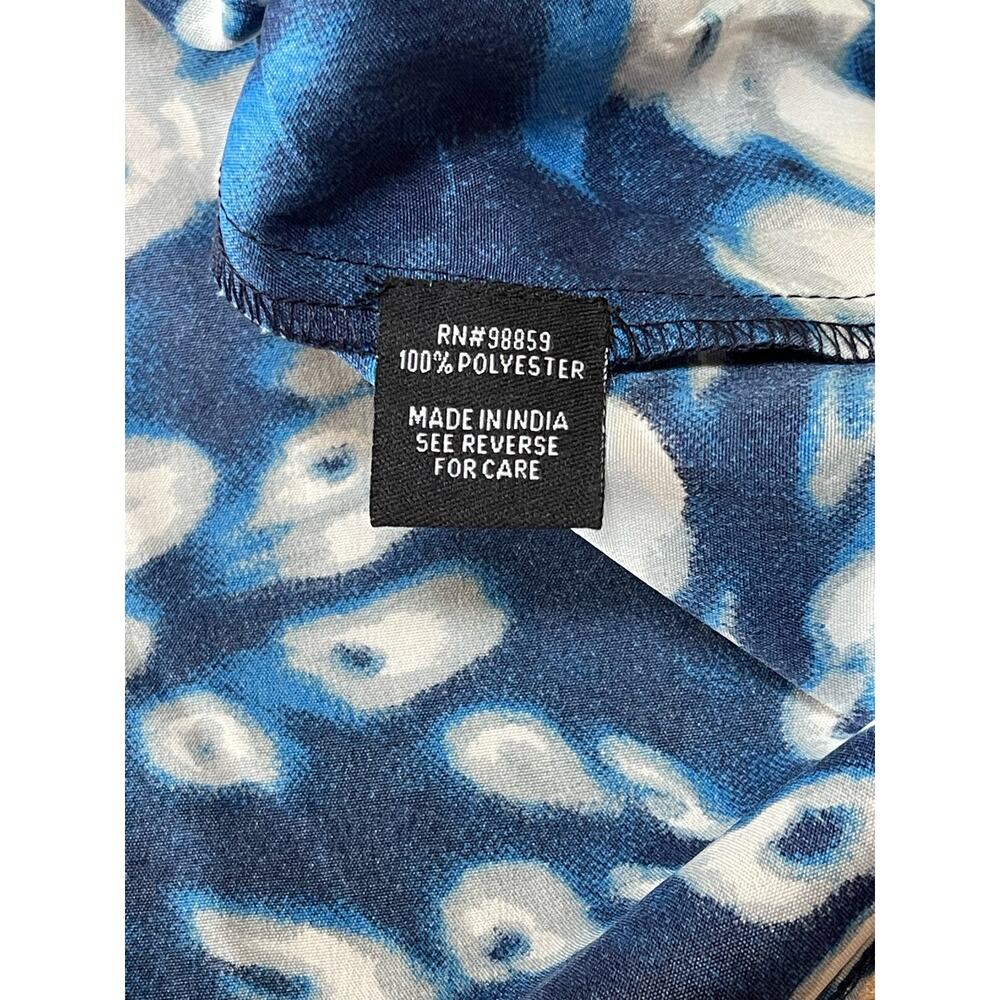 NWT Womens W118 by Walter Baker Blue White Black Abstract Print Tank Blouse S - Picture 8 of 8
